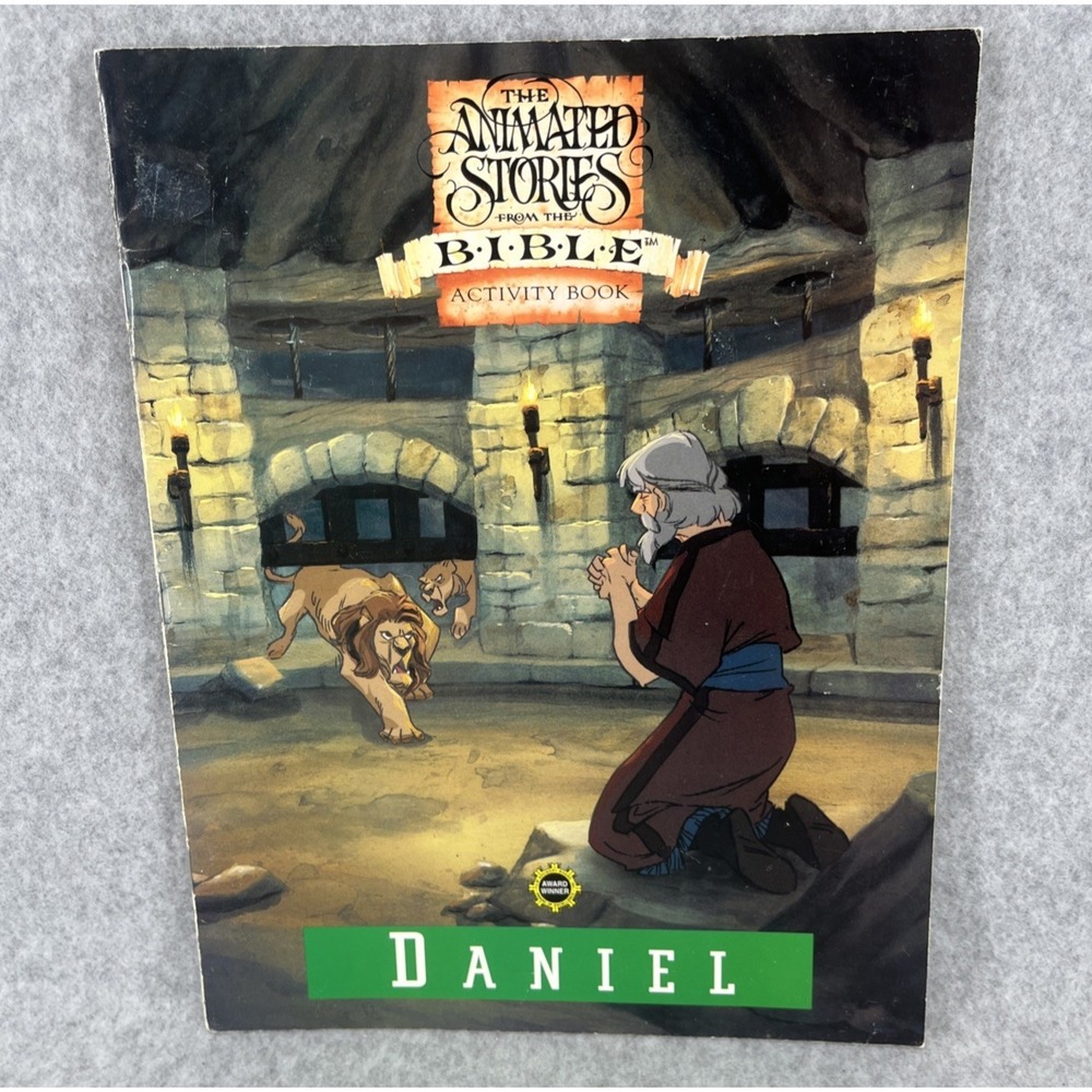 NEST Animated Bible Stories Activity Books Lot 6 Moses Esther David and Goliath - Picture 5 of 16